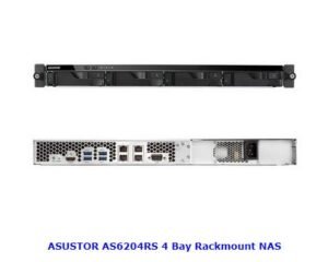 AS6204RS NAS (อุปกรณ์จัดเก็บข้อมูลบนเครือข่าย) ASUSTOR 4-BAY CPU 1.6GHz Quad-Core, DDR3L 4GB