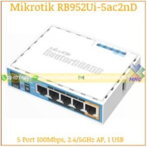 RB962UiGS-5HacT2HnT, 5 Gb ports, PoE-out port 5, SFP, 2.4/5GHz AP, USB for 3G/4G