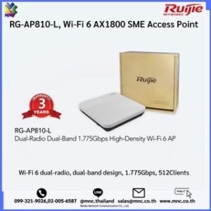 RG-AP810-L, Wi-Fi 6 AX1800 ตัวเดียวอยู่ทั้งชั้นรองรับ 512 อุปกรณ์เชื่อมต่อ ความเร็ว 1.775Gpbs