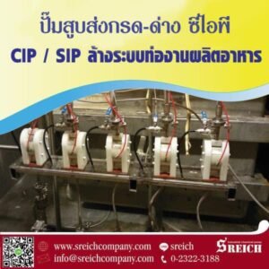 CIP การล้างทำความสะอาดและฆ่าเชื้อในกระบวนการผลิต ด้วยปั๊มทนเคมี